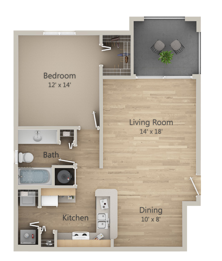 2D Floor Plan for Tuscany