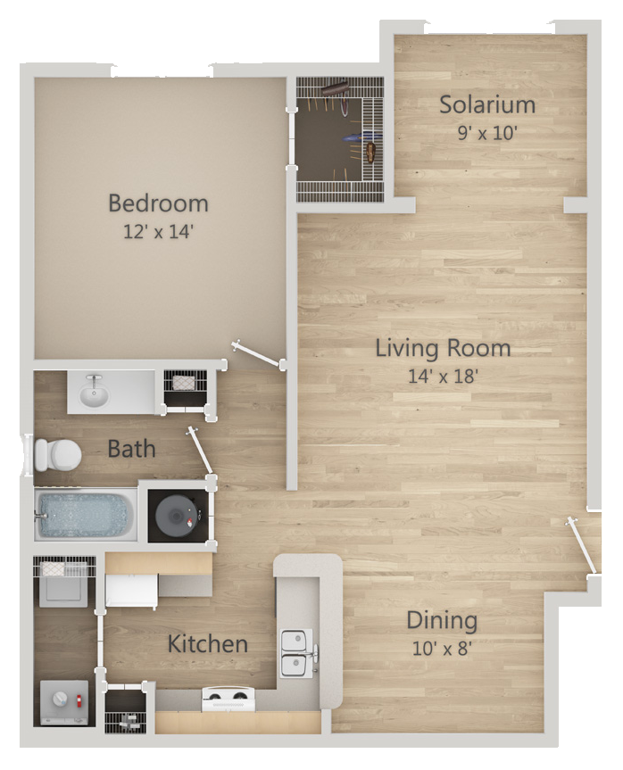 2D Floor Plan for Verona